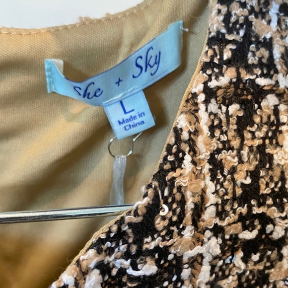 Tweed Sequin Crop Tank NWT - Picture 3 of 3